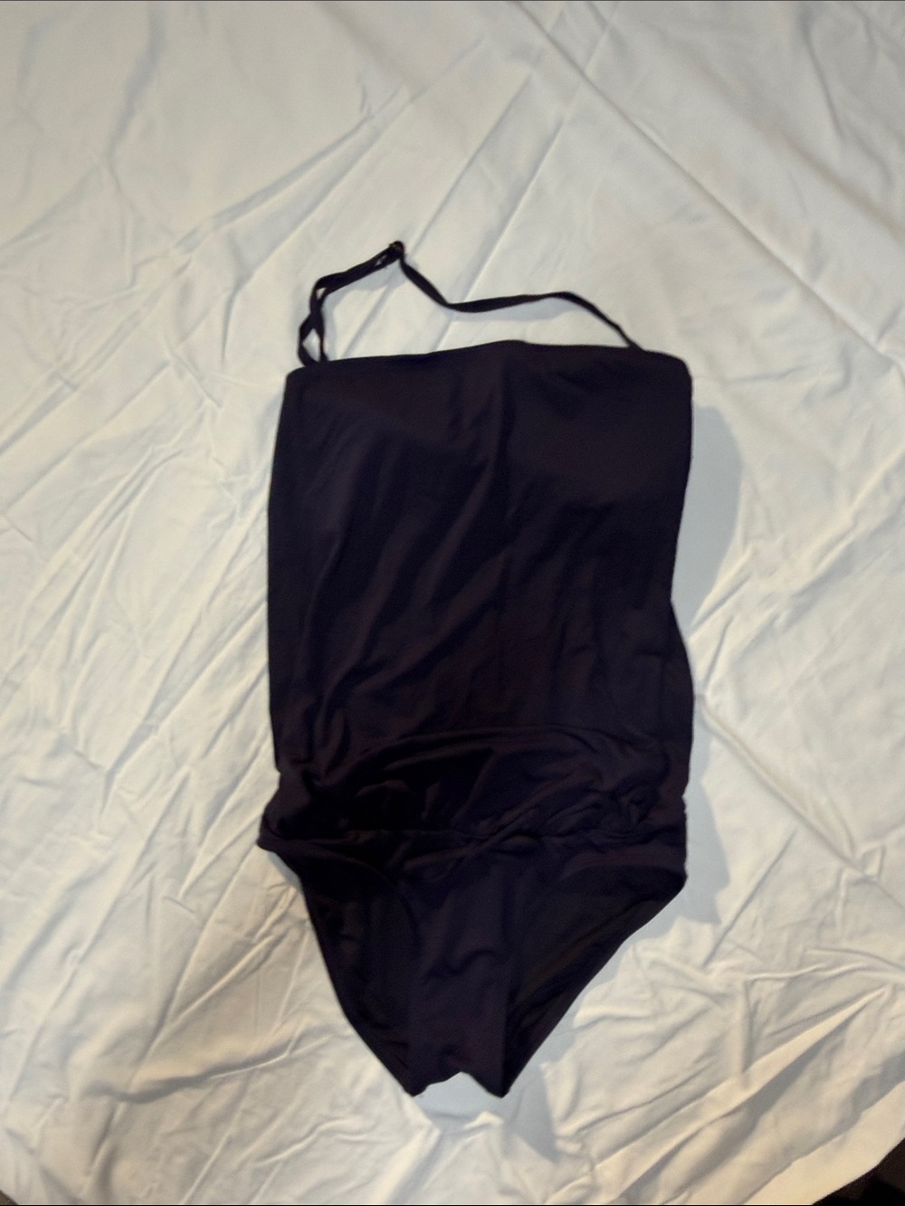 LOFT Black One-Piece Swimsuit with Adjustable Strap